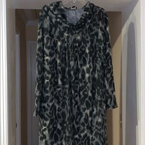 Ladies Lori Michaels dress..animal..cowl..2X..nwot